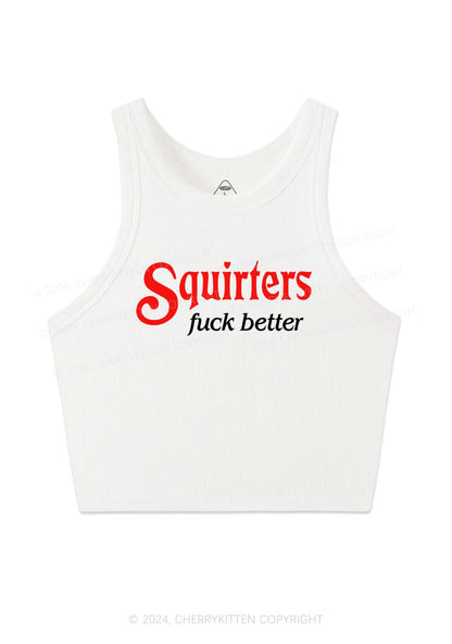 Squirters Fxxk Better Y2K Crop Tank Top Cherrykitten