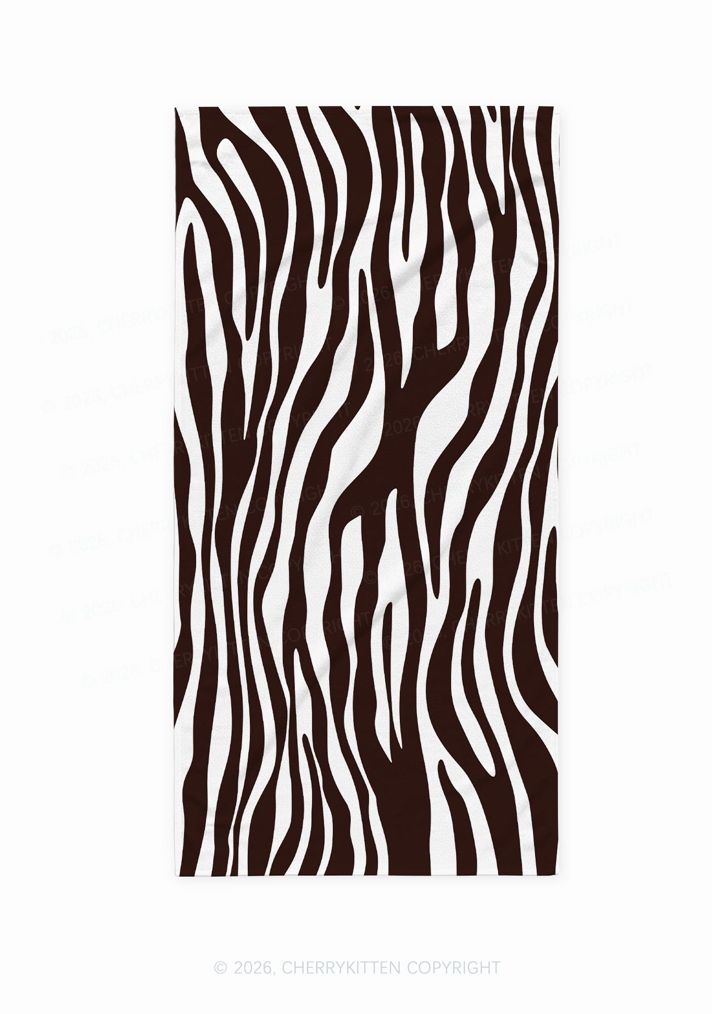 Classic Zebra Stripes Y2K Beach Towel Cherrykitten