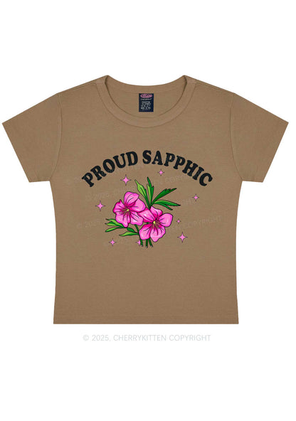 Proud Sapphic Y2K Baby Tee Cherrykitten