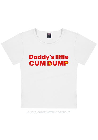 Daddys Little Cum Dump Y2K Baby Tee Cherrykitten