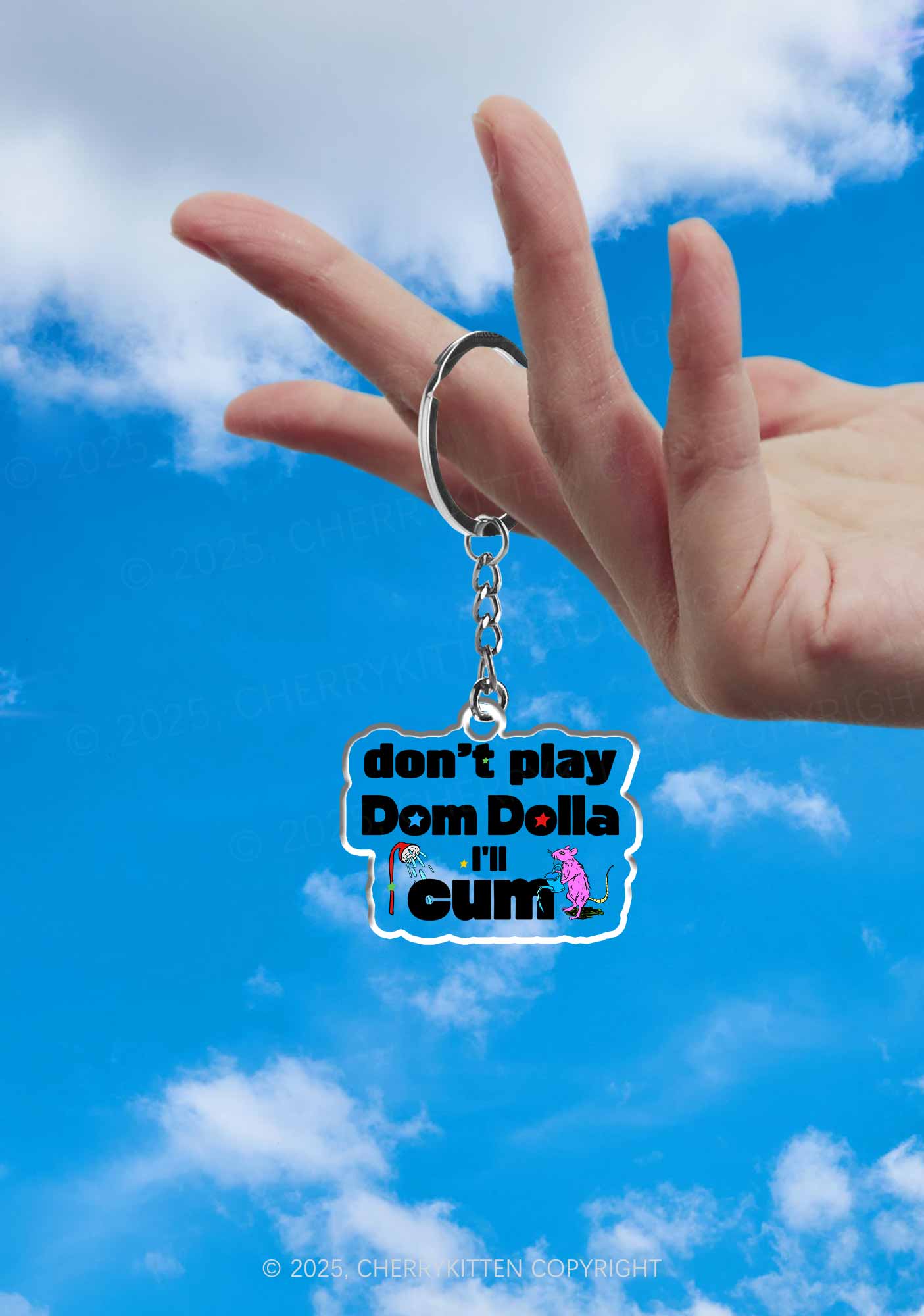 Do Not Play Dom 1Pc Y2K Keychain Cherrykitten
