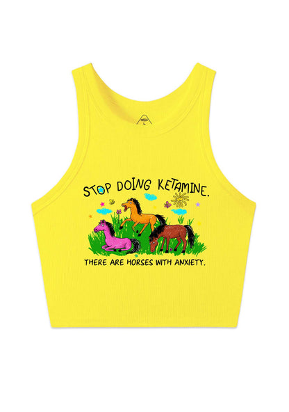 Stop Doing Kxxamine Y2K Crop Tank Top Cherrykitten