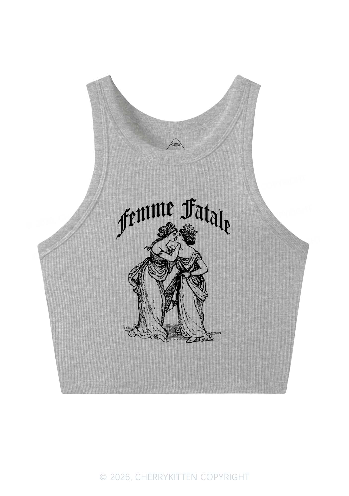 Femme Fatale Women Pride Y2K Crop Tank Top Cherrykitten