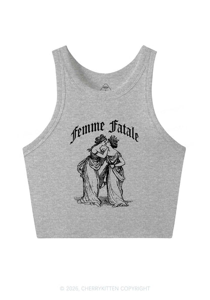 Femme Fatale Women Pride Y2K Crop Tank Top Cherrykitten