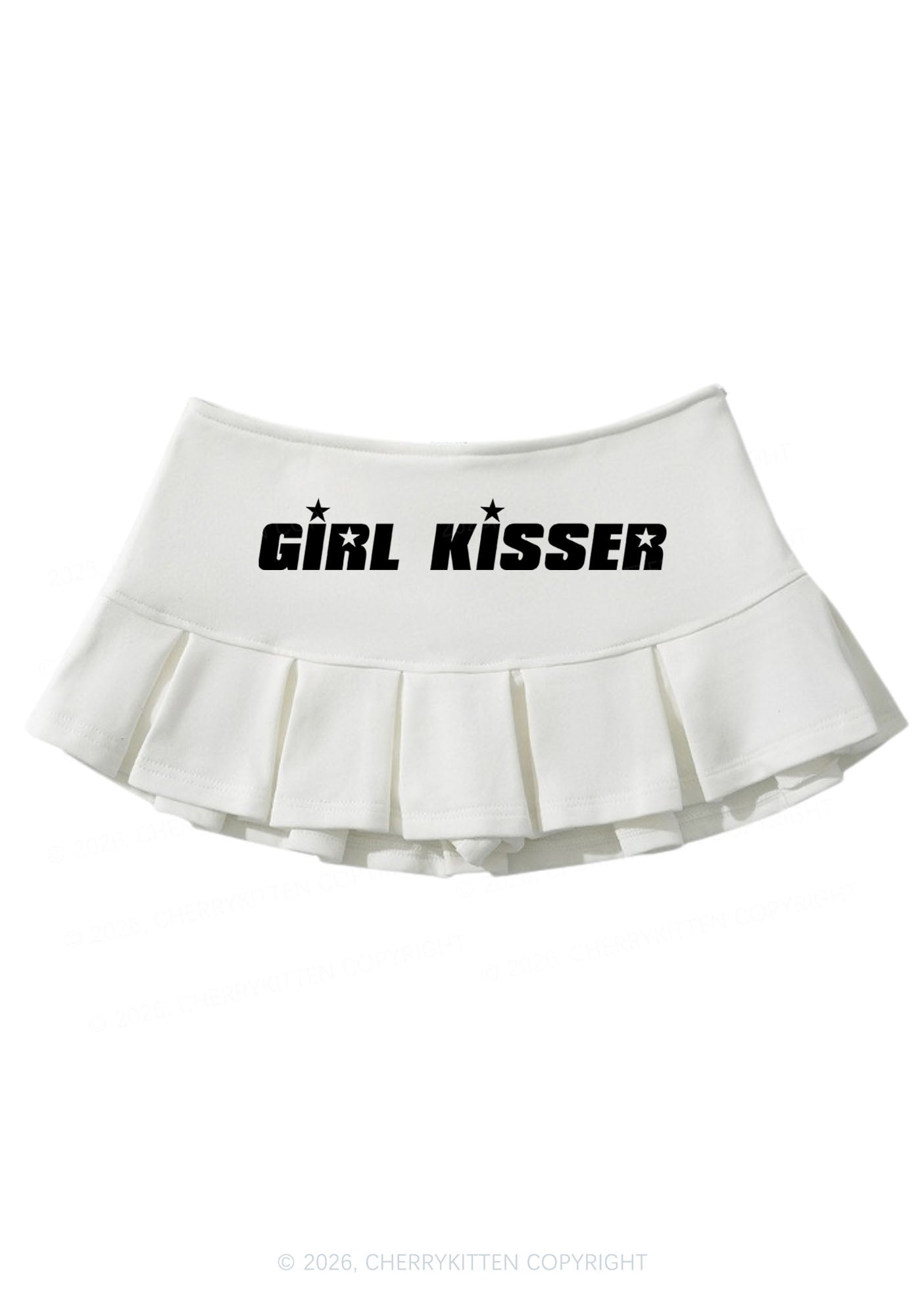 Girl Kisser Star Y2K Mini Pleated Skirts Cherrykitten