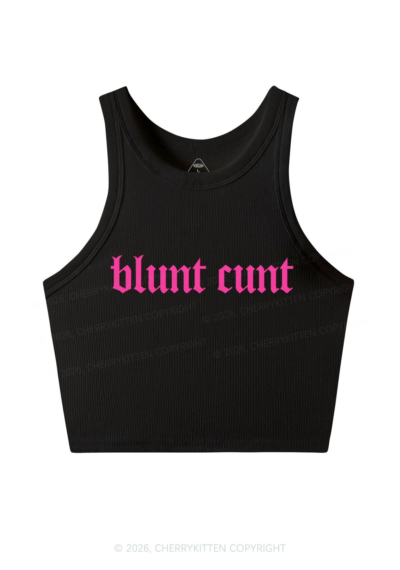 Blunt Cxxt Y2K Crop Tank Top Cherrykitten