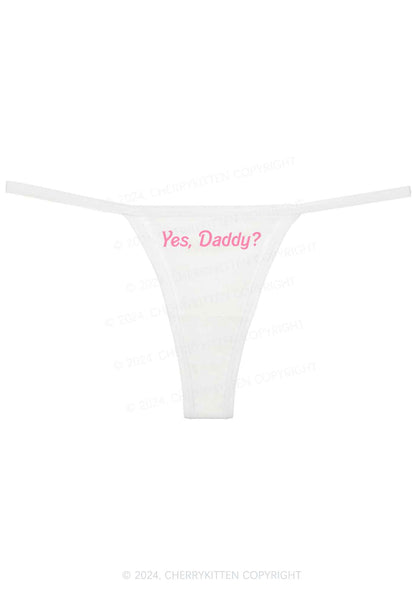 Yes Daddy Y2K Flat String Thong Cherrykitten