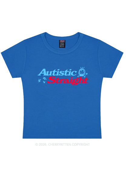 Autistic Straight Pride Y2K Baby Tee Cherrykitten