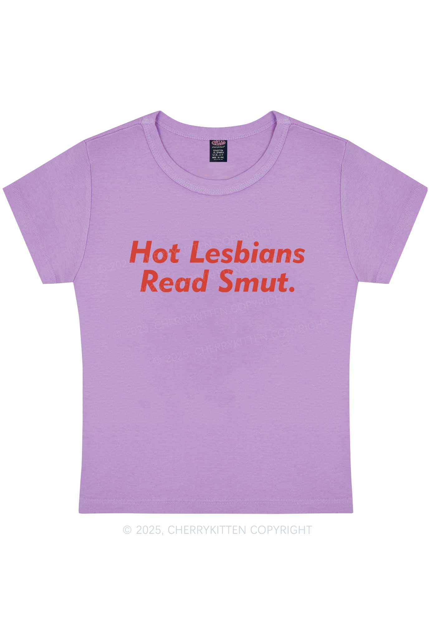 Hot Lesbians Read Smxt Y2K Baby Tee Cherrykitten