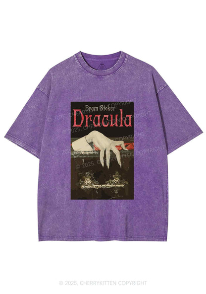 Halloween Creepy Claw Y2K Shirts Washed Tee Cherrykitten