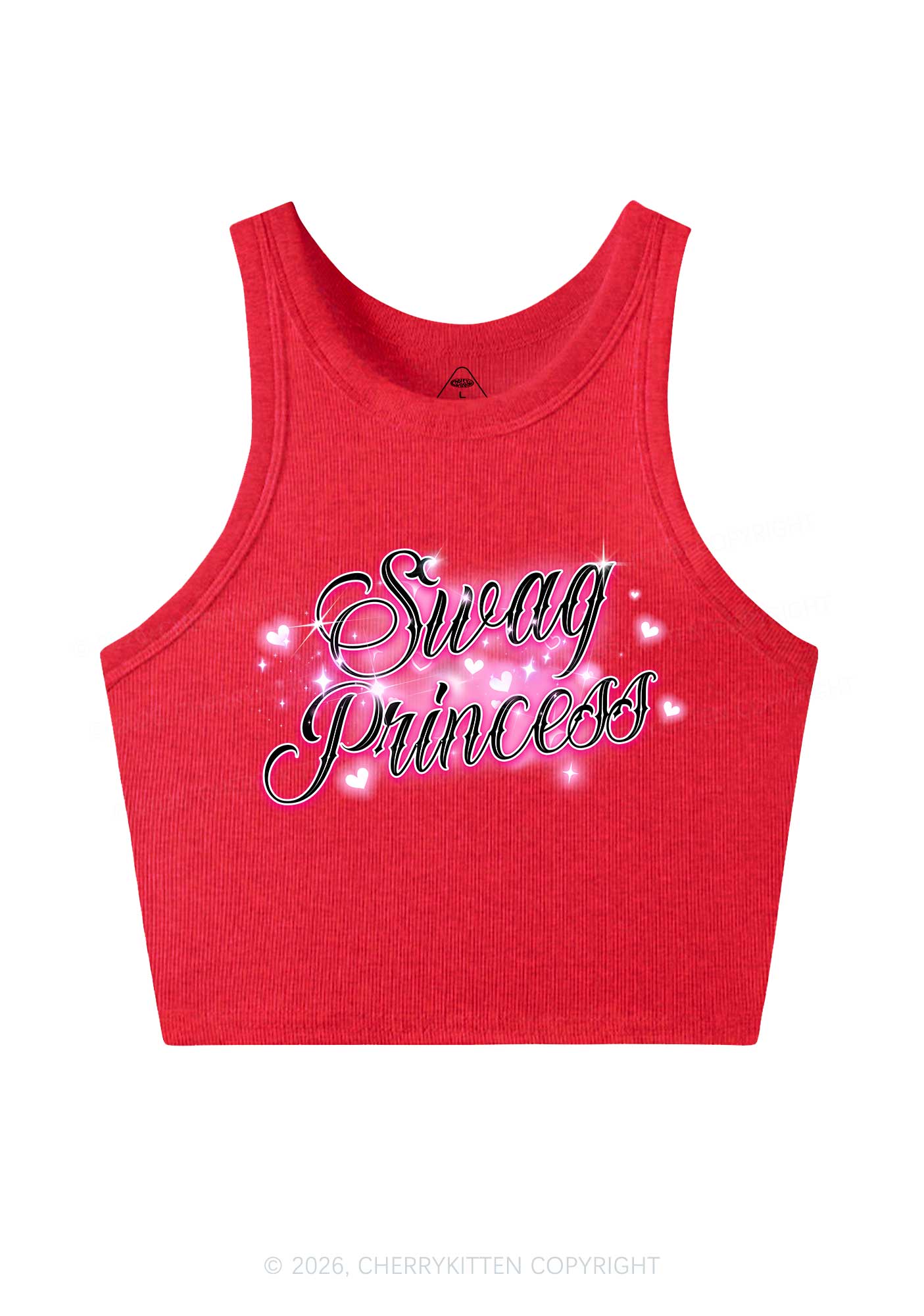 Swag Princess Y2K Crop Tank Top Cherrykitten