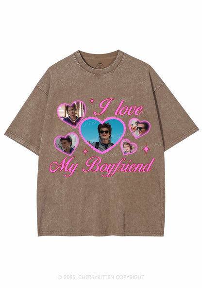I Love My Boyfriend SH Y2K Shirts Washed Tee Cherrykitten
