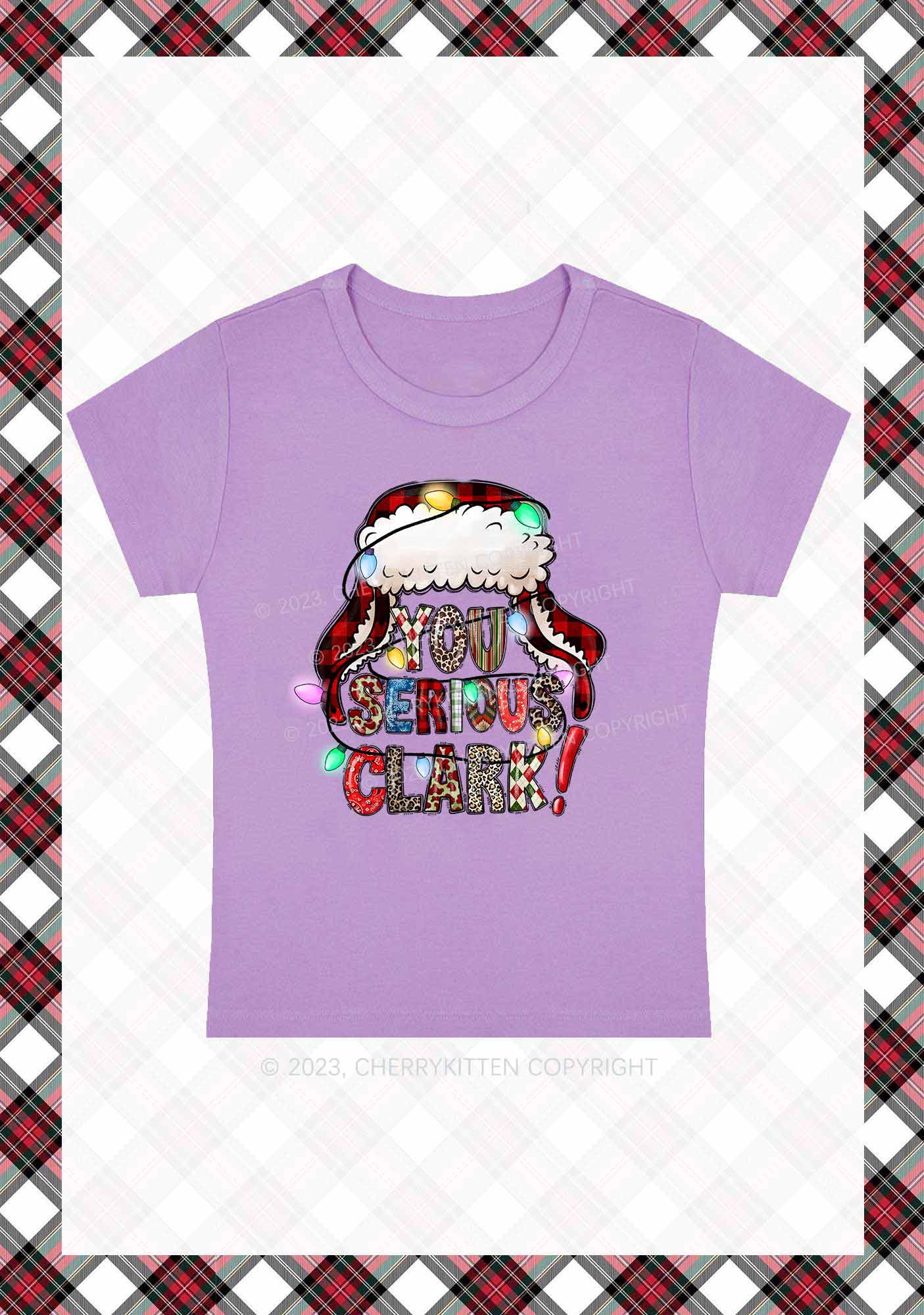 You Serious Clark Christmas Baby Tee Cherrykitten