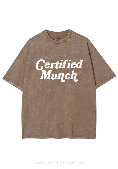 Certified Munch Y2K Shirts Washed Tee Cherrykitten
