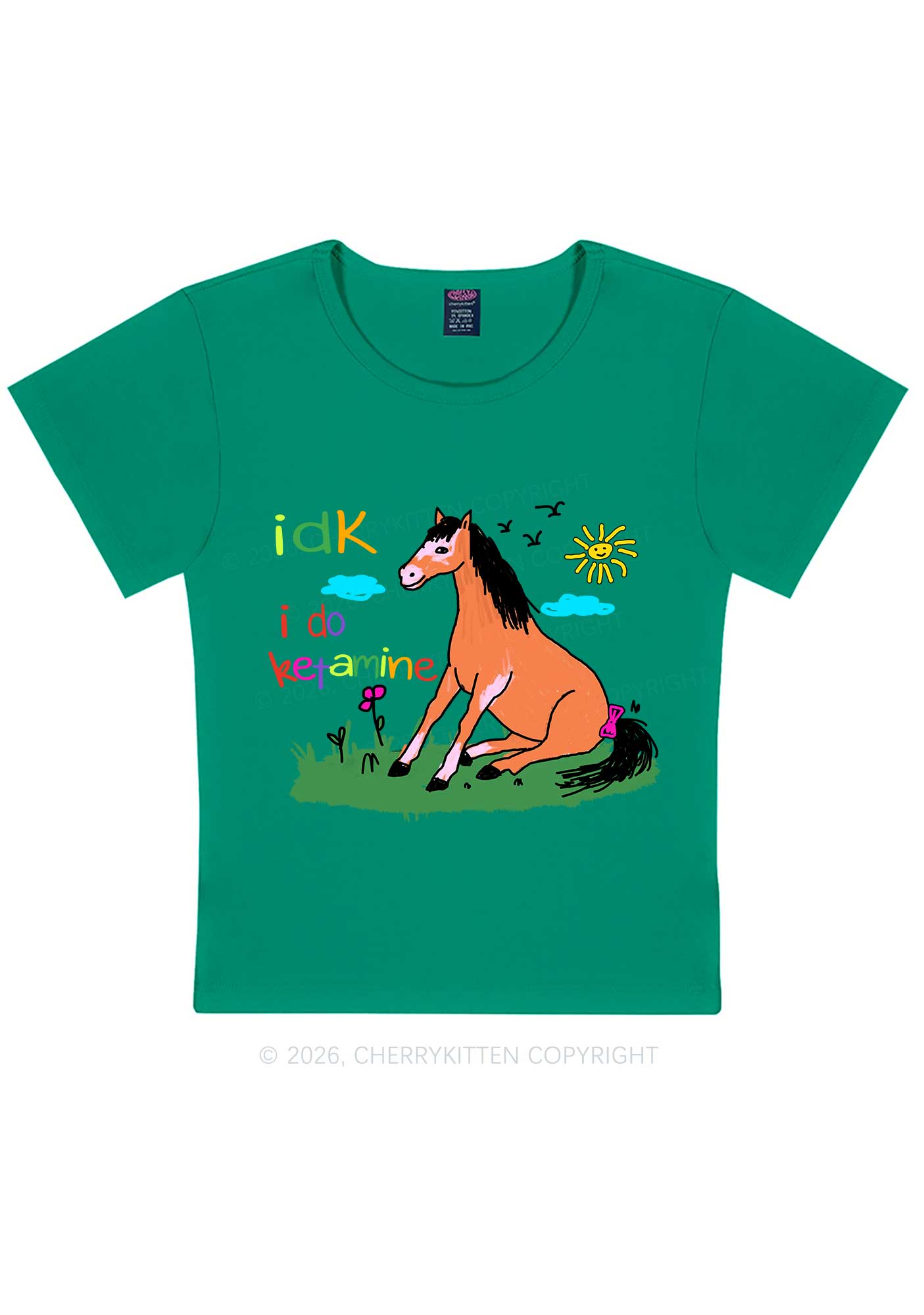 I Do kxxamine Y2K Baby Tee Cherrykitten