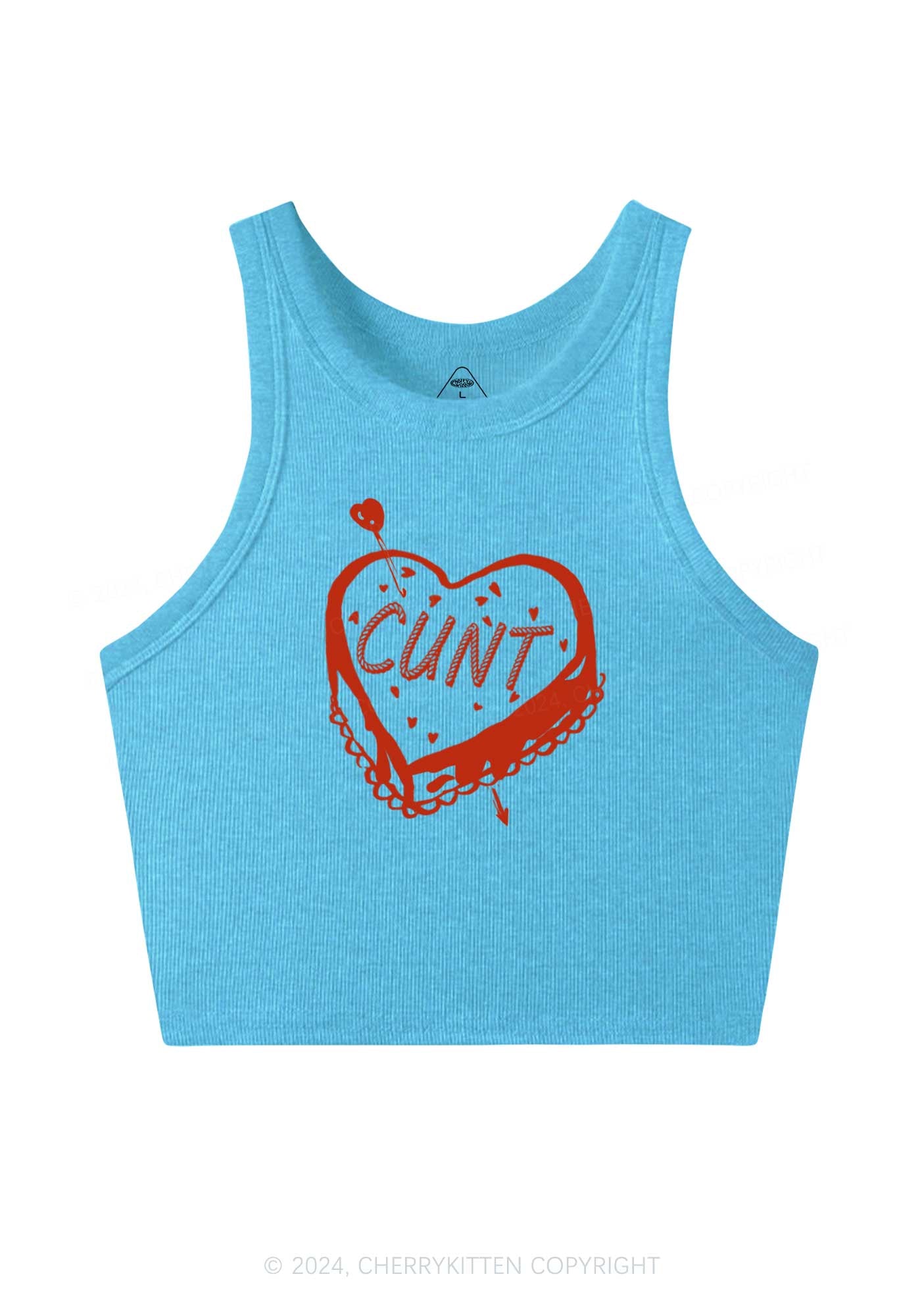 Cxxt Cake Y2K Valentine's Day Crop Tank Top Cherrykitten