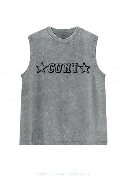 Star Count Y2K Washed Tank Cherrykitten