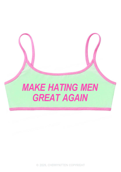 Make Hating Men Great Again Y2K Super Crop Cami Cherrykitten