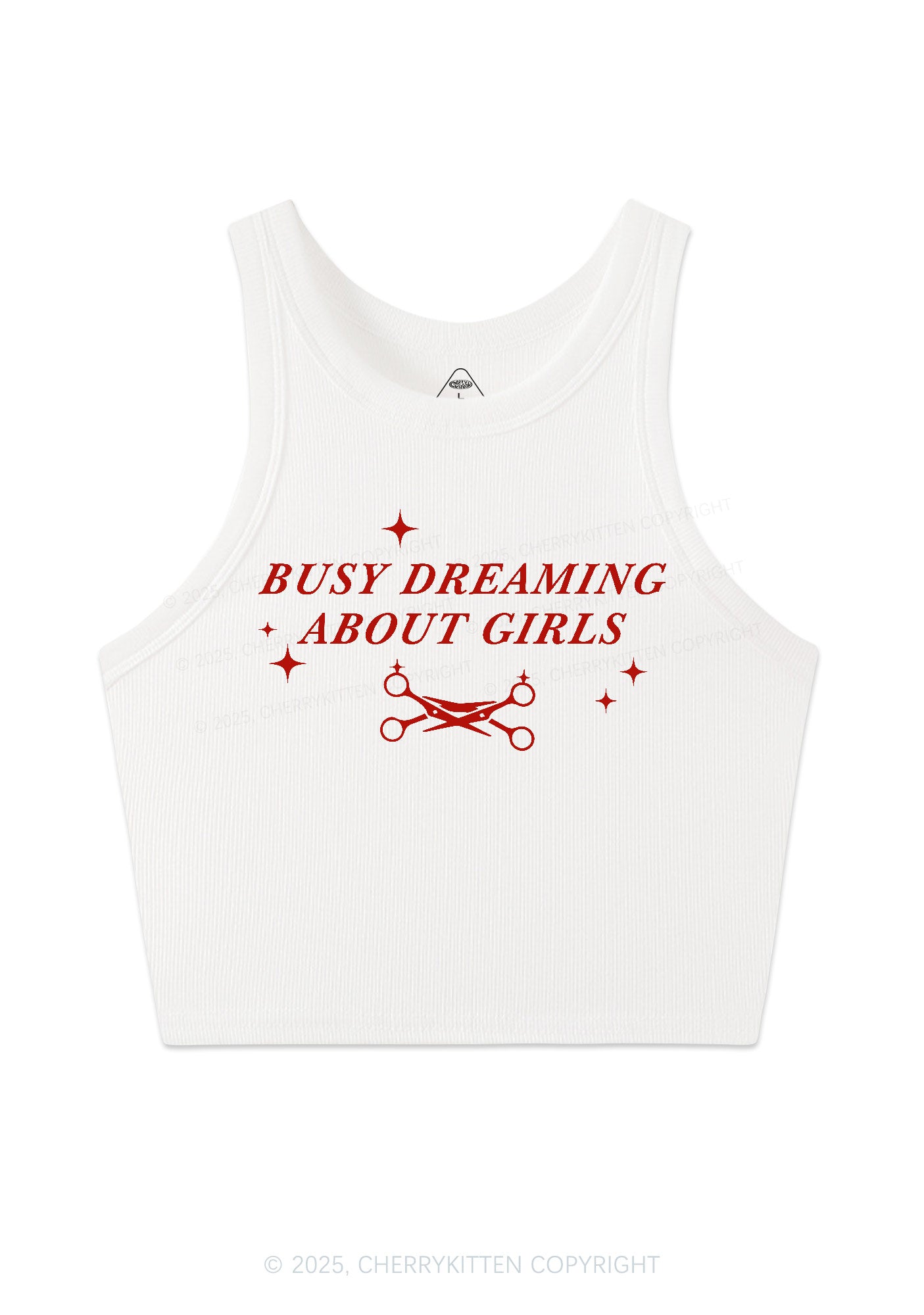Busy Dreaming About Girls Pride Y2K Crop Tank Top Cherrykitten