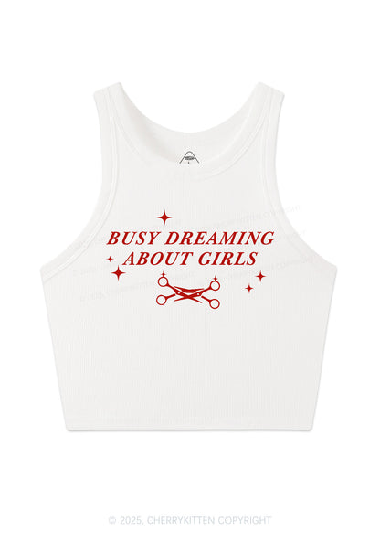 Busy Dreaming About Girls Pride Y2K Crop Tank Top Cherrykitten