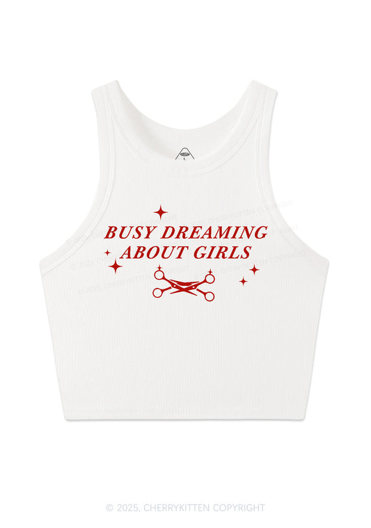 Busy Dreaming About Girls Pride Y2K Crop Tank Top Cherrykitten