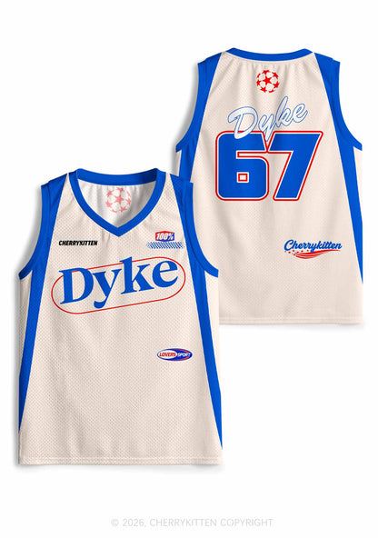 Blue Dyke Pride Y2K Sport Jersey Tank Cherrykitten