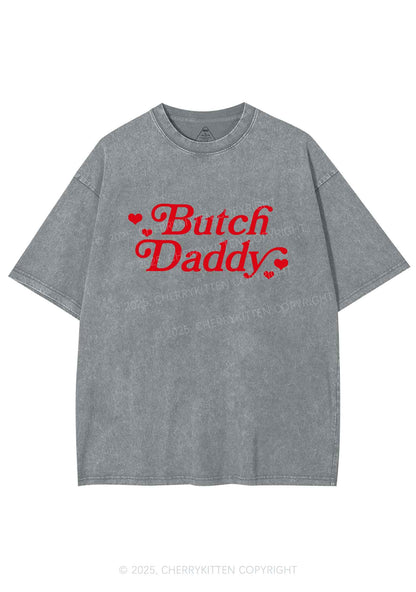 Butch Daddy Y2K Shirts Washed Tee Cherrykitten