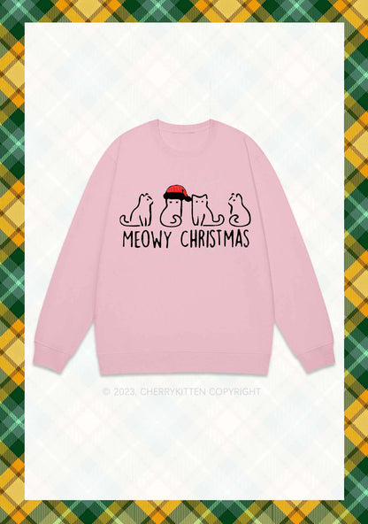 Meowy Christmas Y2K Sweatshirt Cherrykitten