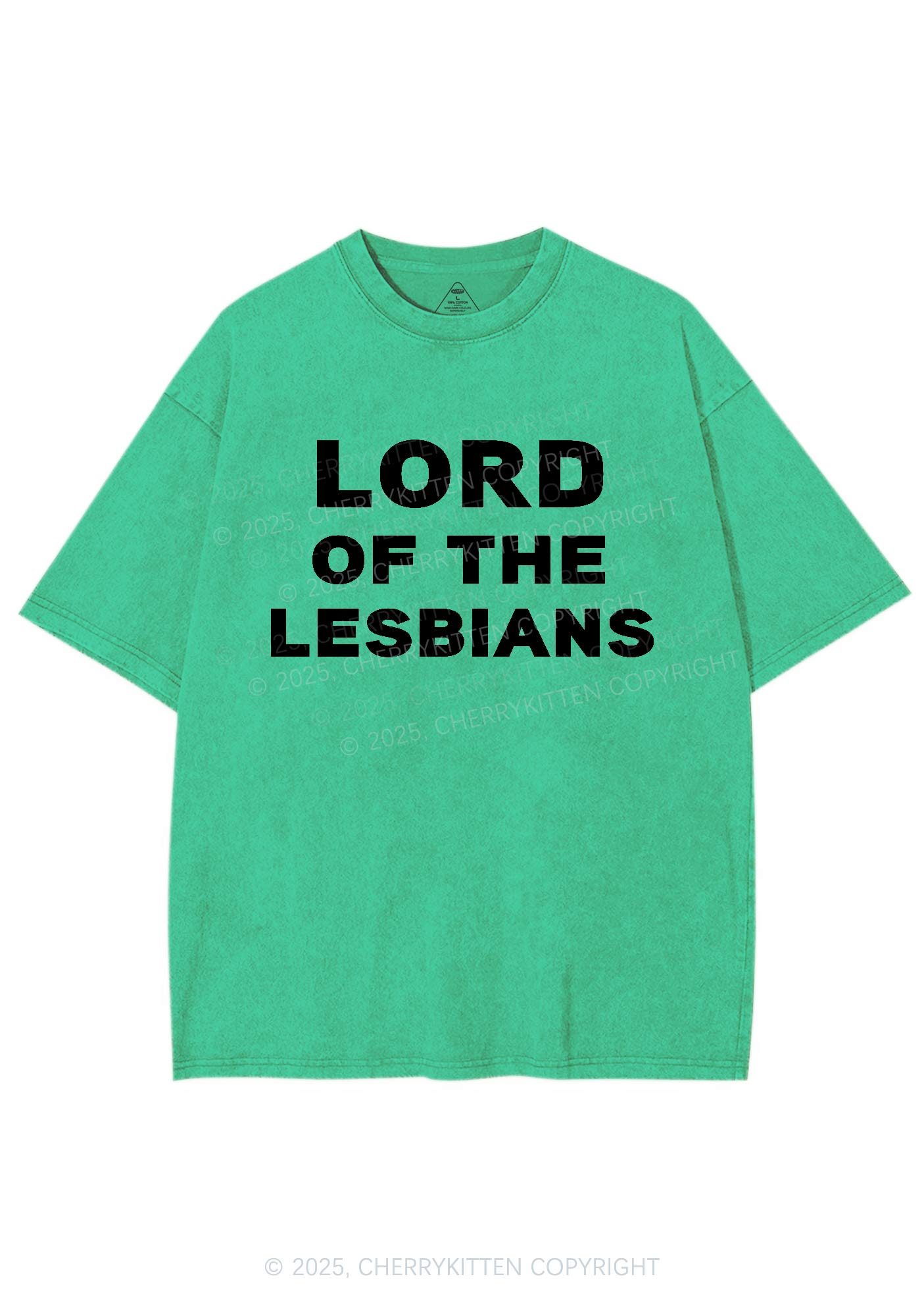 Lord Of The Lesbians Y2K Shirts Washed Tee Cherrykitten