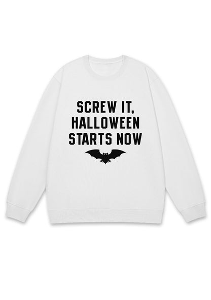 Screw It Halloween Starts Now Y2K Sweatshirt Cherrykitten