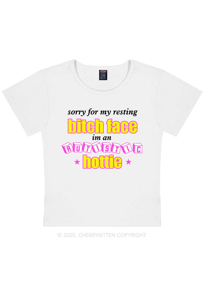 Autistic Hottie Y2K Baby Tee Cherrykitten