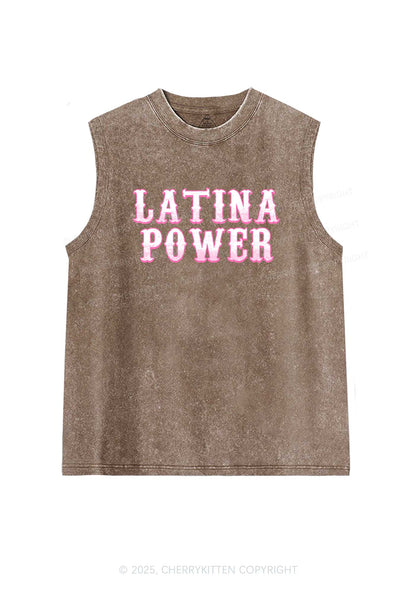 Latina Power Y2K Washed Tank Cherrykitten