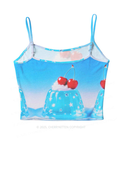 Cherry Jelly Y2K Mesh Cami Tank Cherrykitten