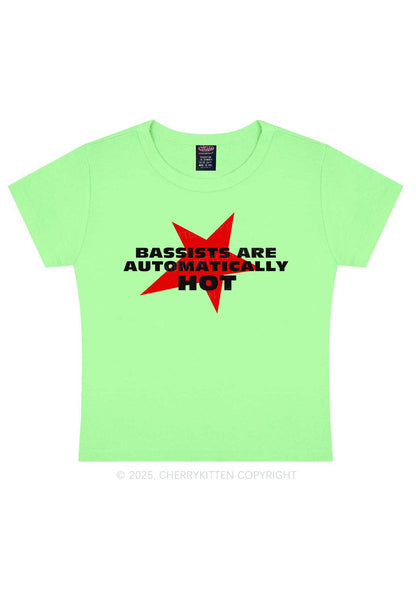 Bassists Are Automatically Hot Y2K Baby Tee Cherrykitten