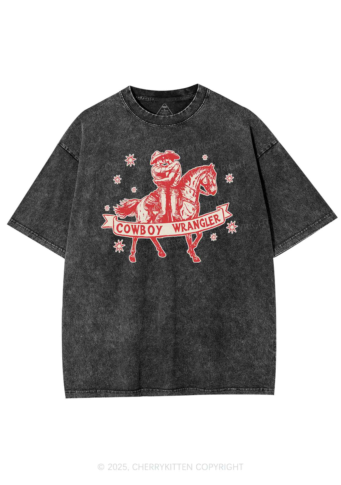 Cowboy Wrangler Pride Y2K Shirts Washed Tee Cherrykitten