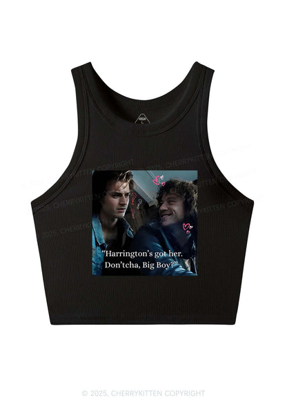 Big Boy Got Her Y2K Crop Tank Top Cherrykitten