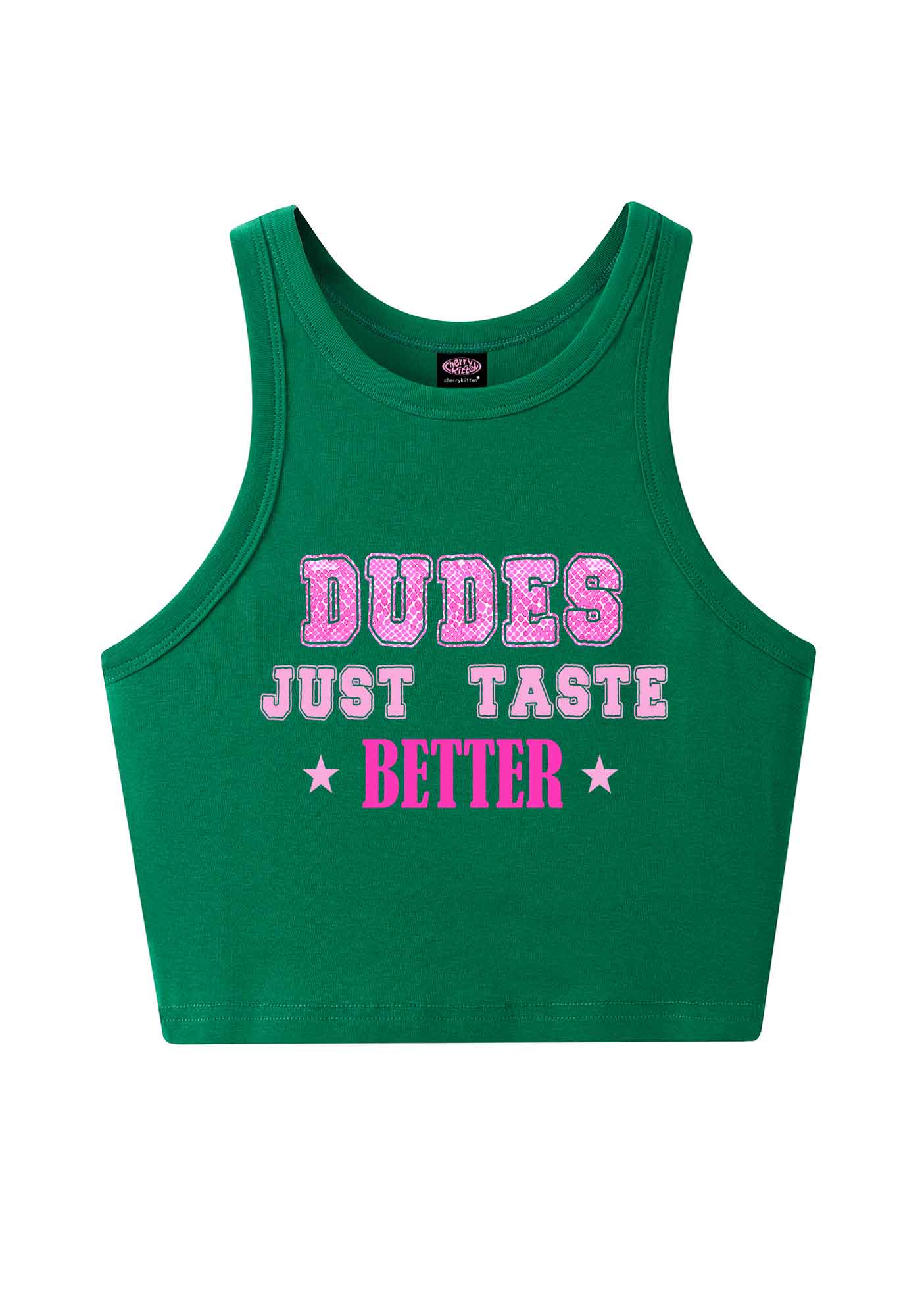 Dudes Just Taste Better Pride Y2K Crop Tank Top Cherrykitten