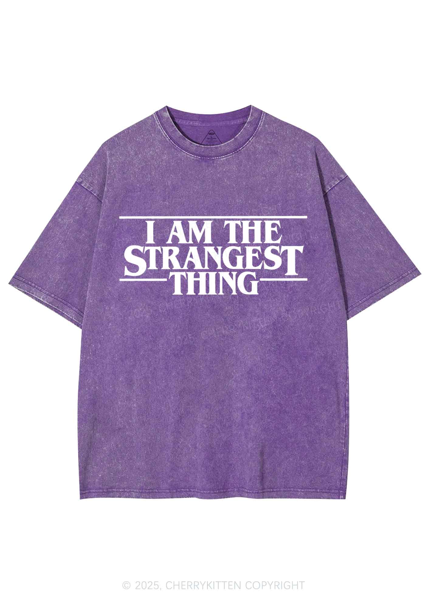 I Am The Strangest Thing Y2K Shirts Washed Tee Cherrykitten