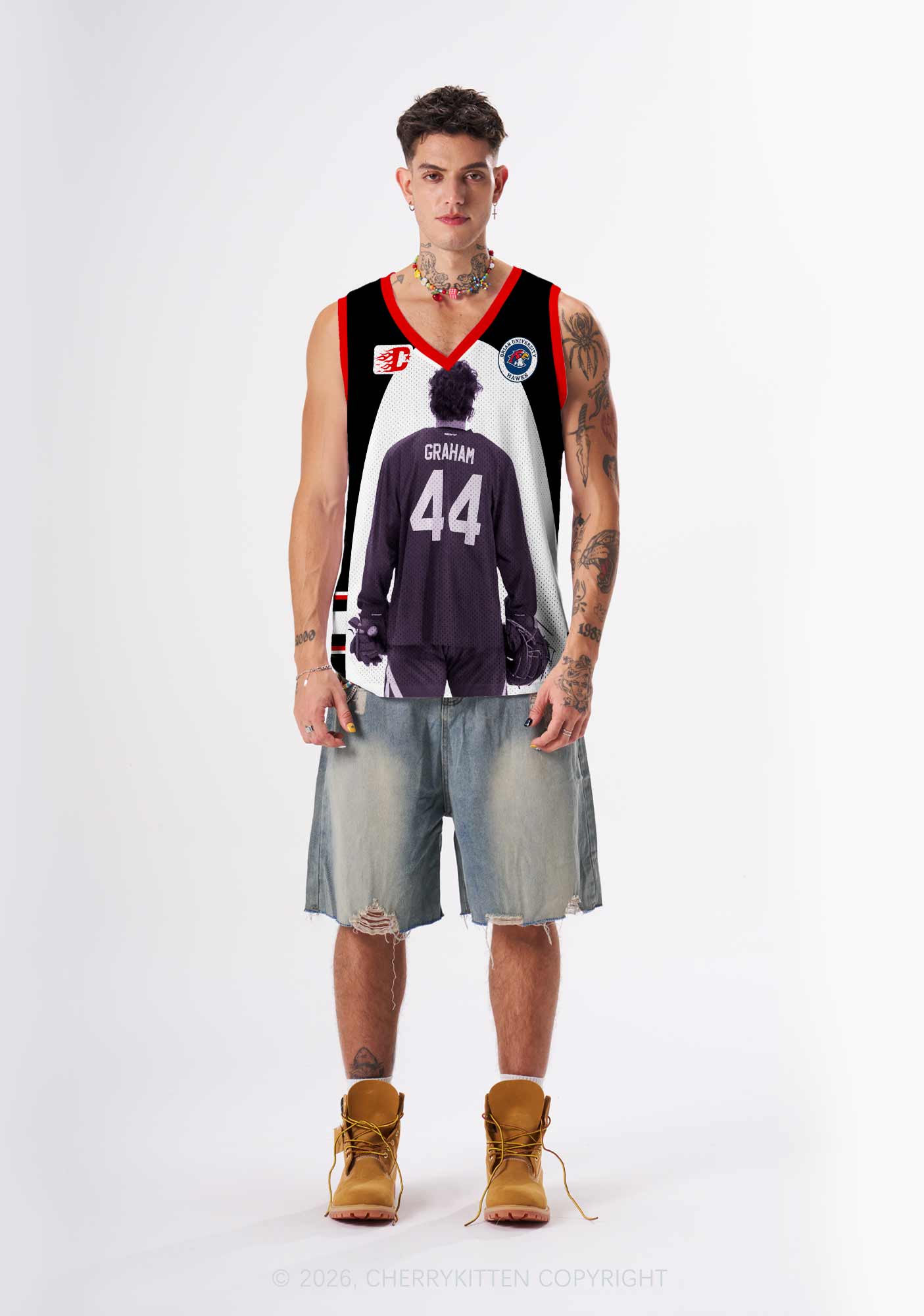 Hockey Player GG Y2K Sport Jersey Tank Cherrykitten
