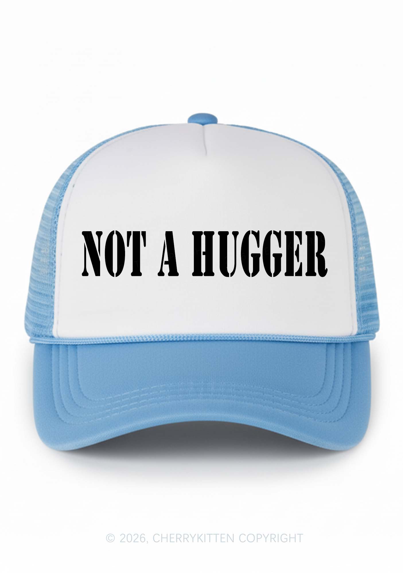 Not A Hugger Y2K Colorblock Trucker Hat Cherrykitten