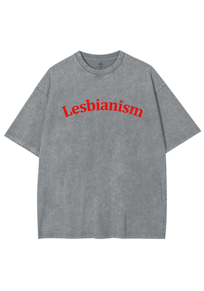 Lesbianism Y2K Shirts Washed Tee Cherrykitten