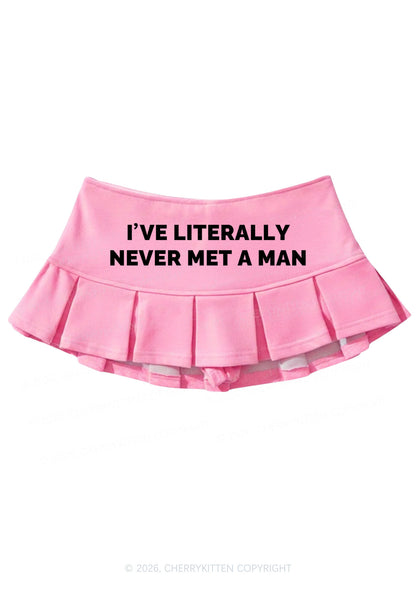 Never Met A Man Pirde Y2K Mini Pleated Skirts Cherrykitten