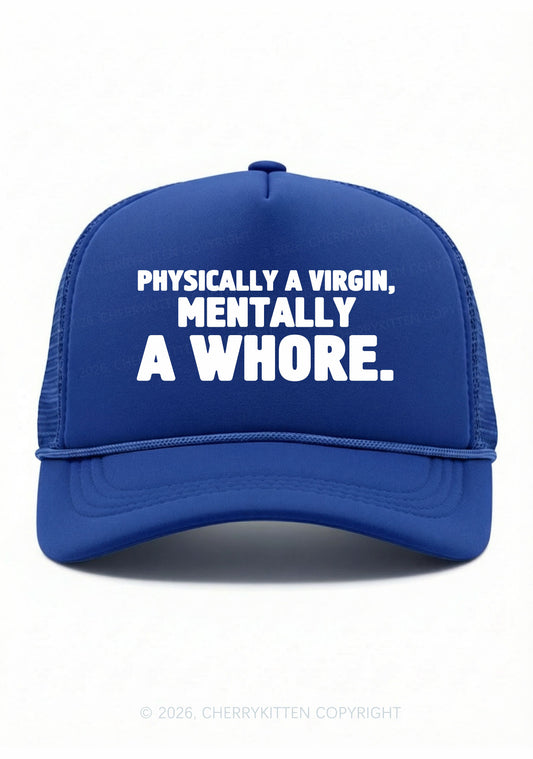 Mentally A Hore Y2K Trucker Hat Cherrykitten