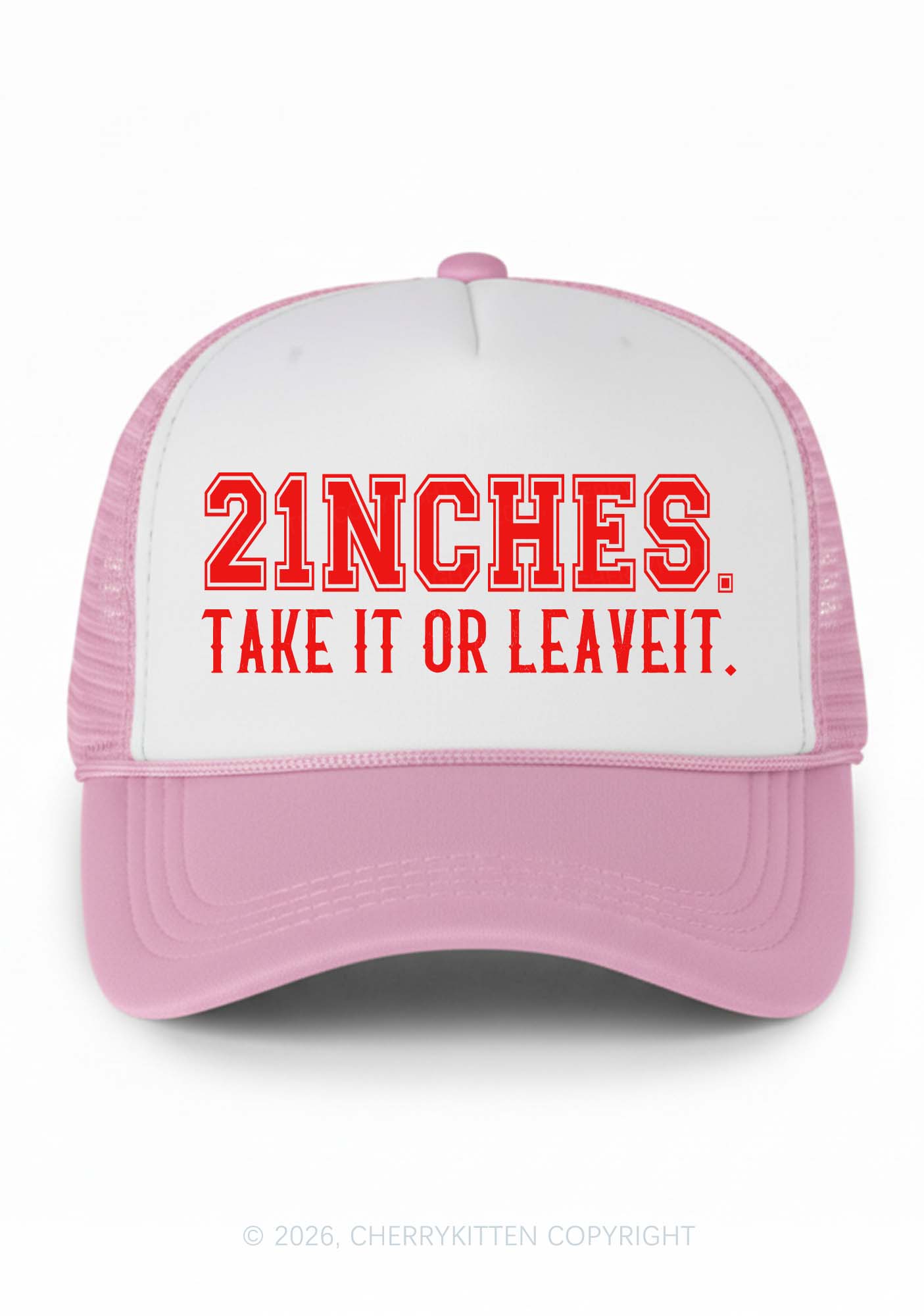 Take It Or Leave It Y2K Colorblock Trucker Hat Cherrykitten