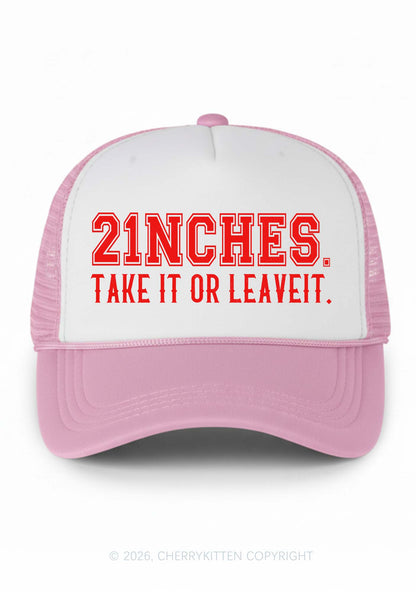 Take It Or Leave It Y2K Colorblock Trucker Hat Cherrykitten