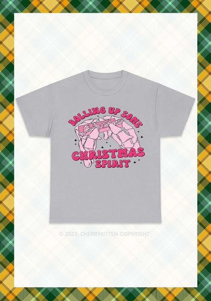 Rolling Up Some Christmas Spirit Chunky Shirt Cherrykitten