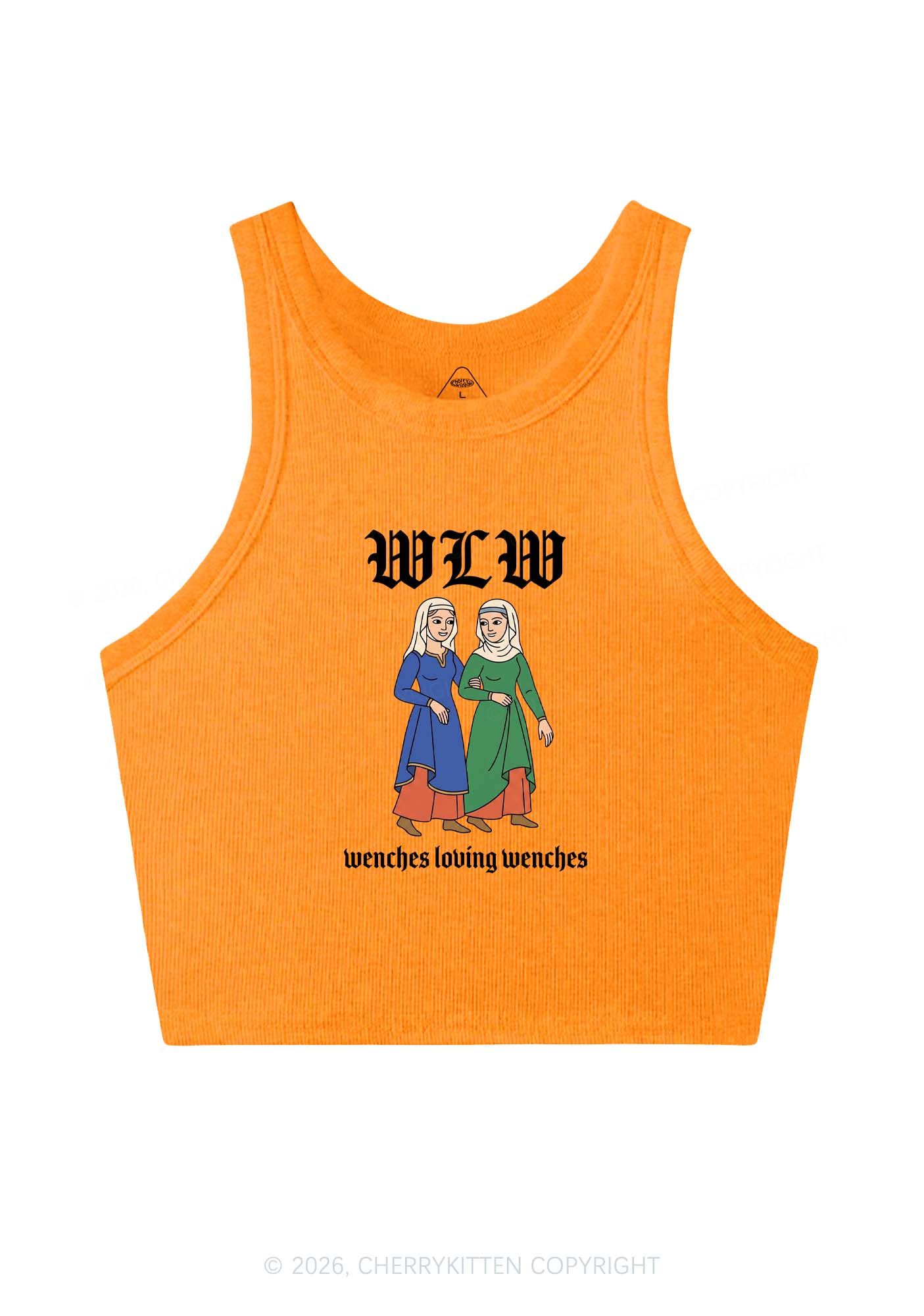 Wenches Loving Wenches Pride Y2K Crop Tank Top Cherrykitten