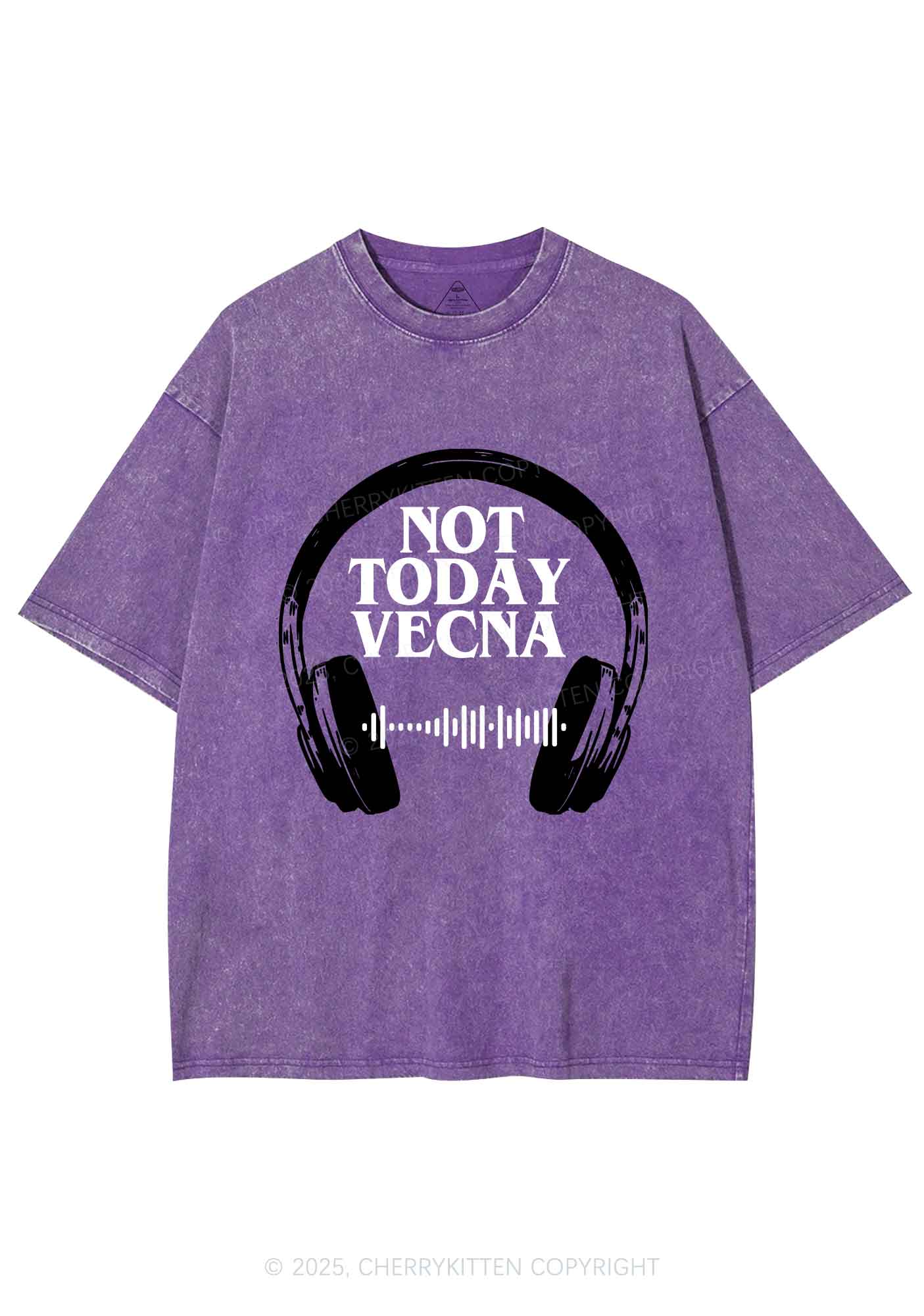 Custom Spotify Code Not Today Y2K Shirts Washed Tee Cherrykitten