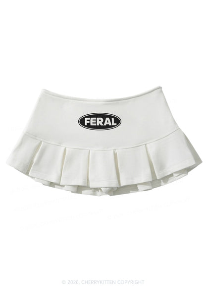 Feral Y2K Mini Pleated Skirts Cherrykitten