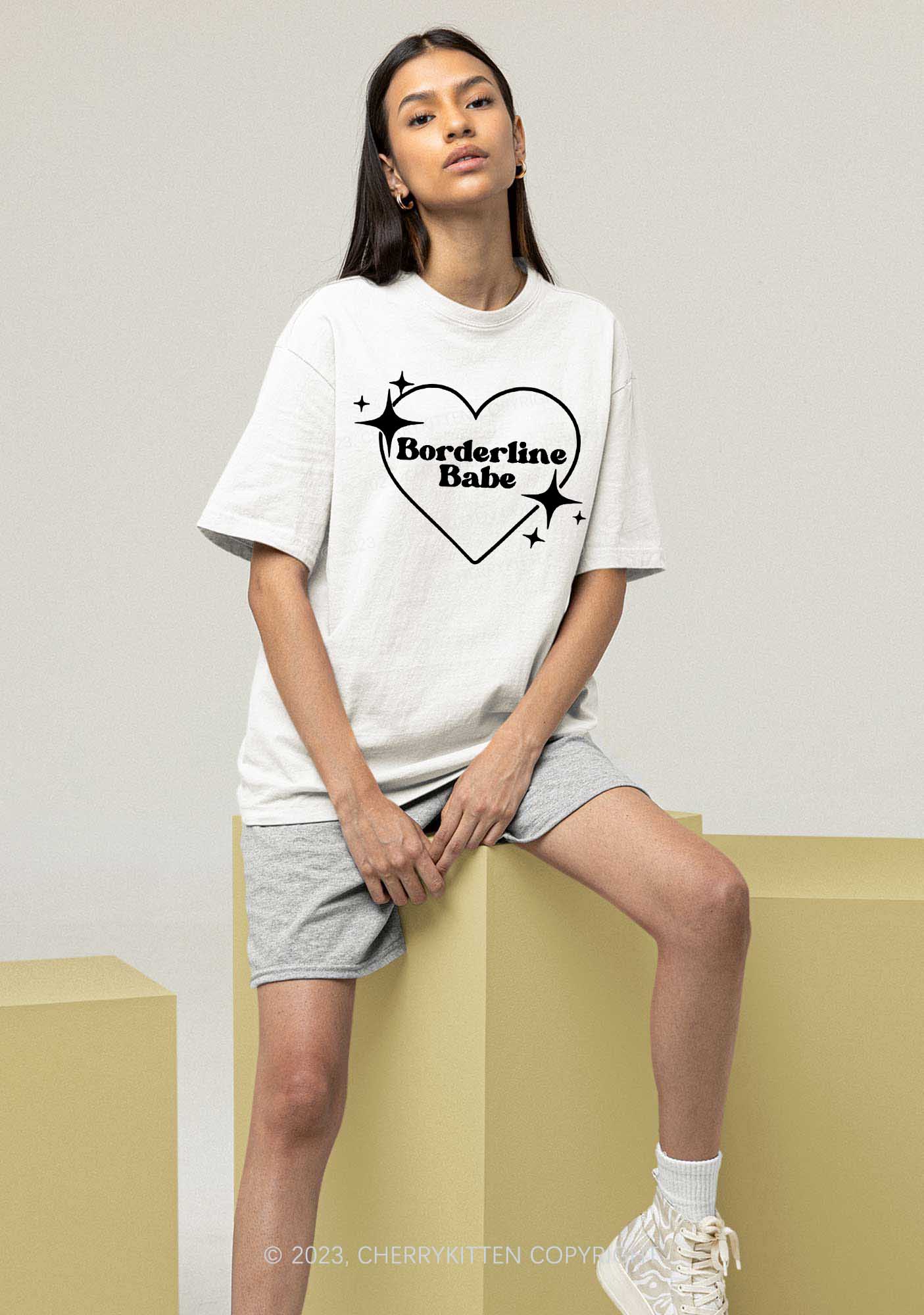 Borderline Personality Babe Y2K Chunky Shirt Cherrykitten